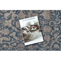 Tappeto NAIN in tonalità beige e blu, per interni eleganti