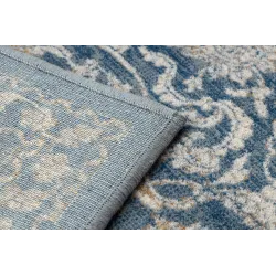 Tappeto NAIN morbido, vintage beige e blu, perfetto per la camera da letto