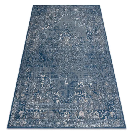 Tappeto NAIN Ornamento, vintage, blu e beige