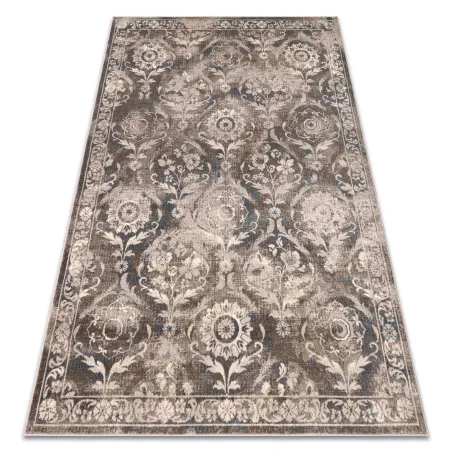 Tappeto NAIN Ornamento, vintage, beige e blu, per arredare il soggiorno