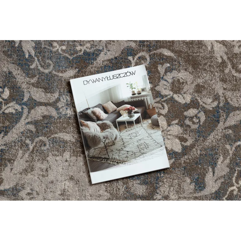 Tappeto NAIN Ornamento, vintage, con design beige e blu, per ogni ambiente