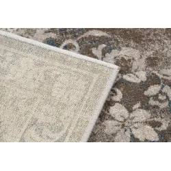 Tappeto NAIN Ornamento, vintage, morbido in beige e blu per il comfort