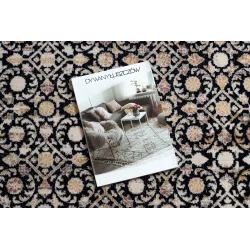 Tappeto blu scuro NAIN Ornamento, perfetto per il soggiorno o la camera da letto