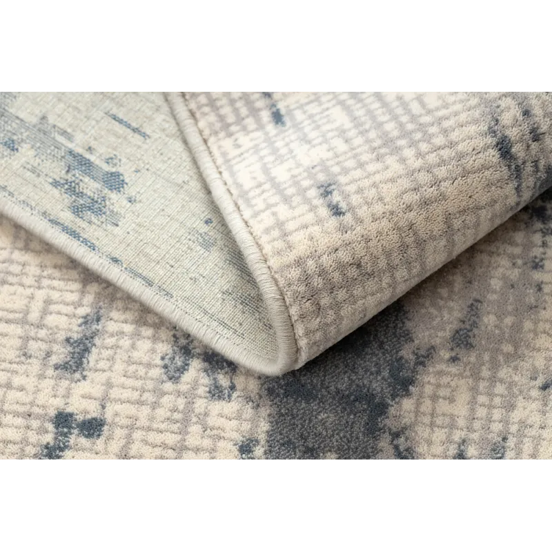 Tappeto elegante per il giardino in beige e blu, resistente alle intemperie