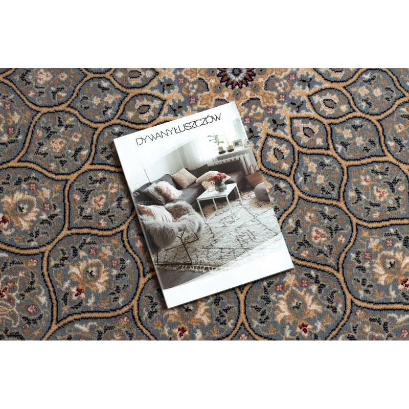 Tappeto NAIN Rosetta, blu e beige, perfetto per il soggiorno