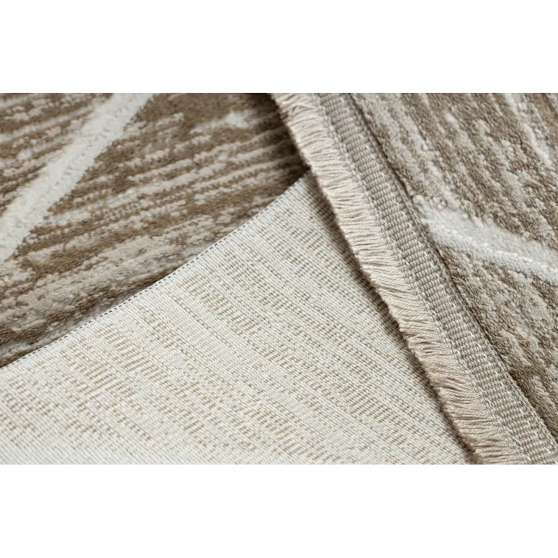 Tappeto DUKE 51557 con texture geometrica, morbido e piacevole al tatto