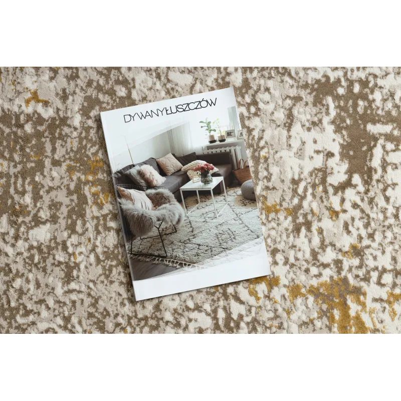 Tappeto elegante DUKE 51546 beige e oro, perfetto per il soggiorno