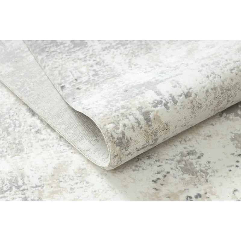 Tappeto per camera da letto DUKE 51378, panna e grigio, elegante
