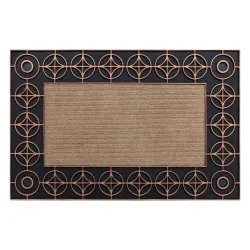 Zerbino BH 205 Cerchi, antiscivolo, esterno, interno, su gomma - marrone