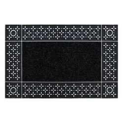 Zerbino BH 207 Griglia, antiscivolo, esterno, interno, su gomma - argento