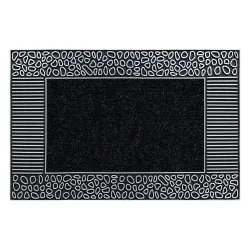 Zerbino BH 222 Pietre, antiscivolo, esterno, interno, su gomma - argento