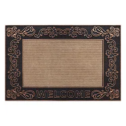 Zerbino BH 219W Welcome, antiscivolo, esterno, interno, su gomma - marrone