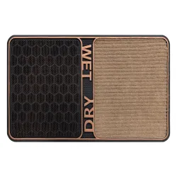 Zerbino BH DM003 Wet Dry, antiscivolo, esterno, interno, su gomma - marrone