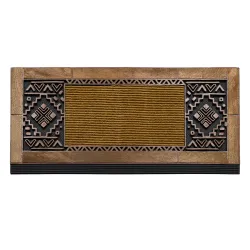 Zerbino BH NT004 Boho, antiscivolo, esterno, interno, su gomma - marrone