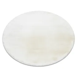 Tappeto TEDDY NEW wool 45 cerchio Shaggy crema molto spesso, peluche