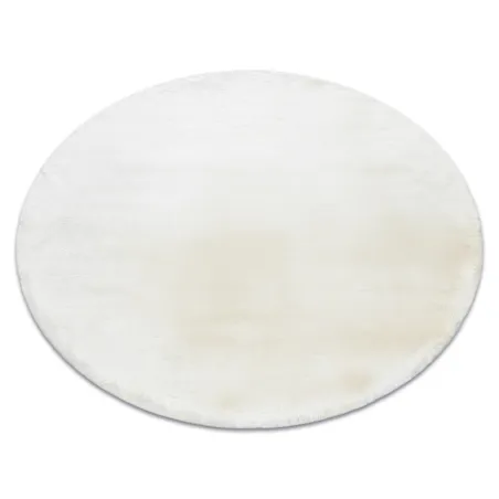 Tappeto shaggy TEDDY NEW wool 45 crema, molto spesso e peluche