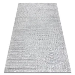 Tappeto SANTO SISAL 0989 geometrica grigio