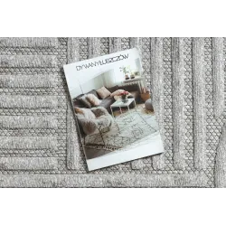 Tappeto SANTO grigio elegante, perfetto per soggiorni e camere da letto