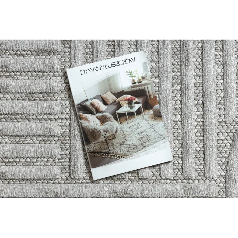 Tappeto SANTO grigio elegante, perfetto per soggiorni e camere da letto
