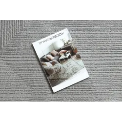 Dywan BALANCE 8788 szary - Geometryczny, strukturalny, glamour 