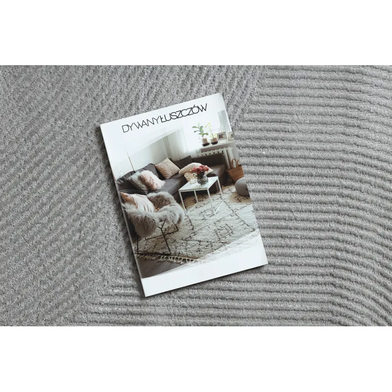 Dywan BALANCE 0194 szary - Geometryczny, strukturalny, glamour 