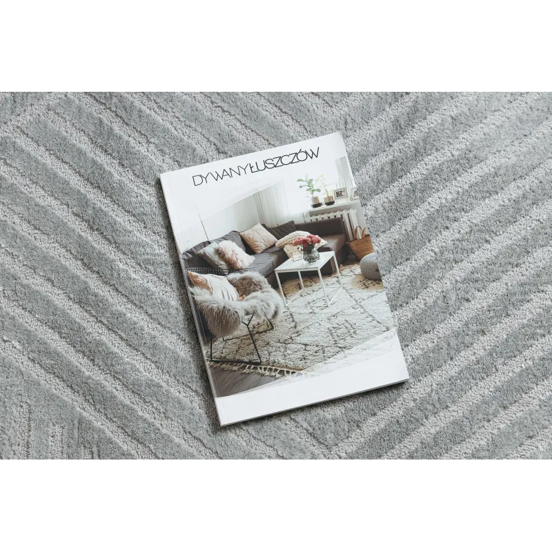 Dywan BALANCE 1503 szary - Geometryczny, strukturalny, glamour 