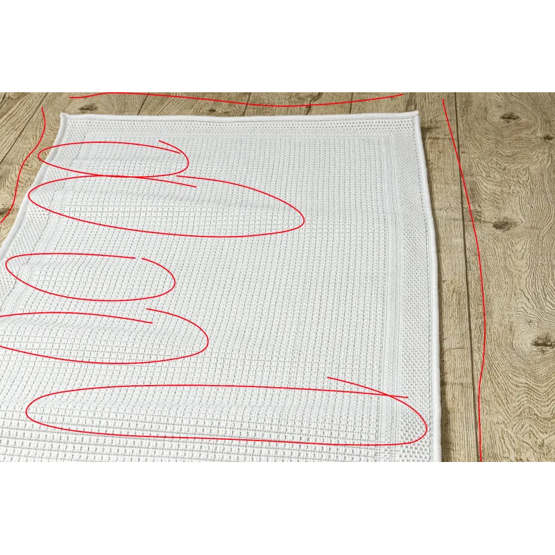 Tappeto bianco TIMO 5979, design elegante per esterni