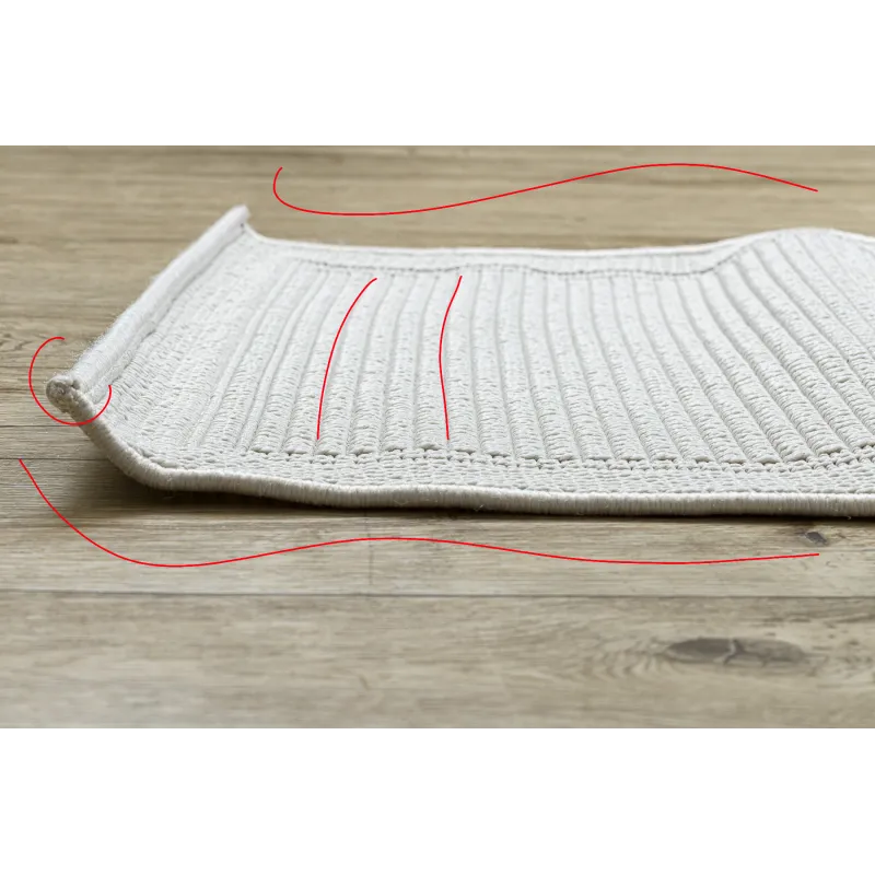 Tappeto TIMO 5979 in sisal, materiale resistente per esterni