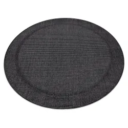 Tappeto TIMO 5979 cerchio SISAL all'aperto telaio nero - PRODOTTO DI SECONDO GRADO