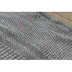 Ideale tappeto per giardino o terrazza, TIMO 5979 in grigio chiaro