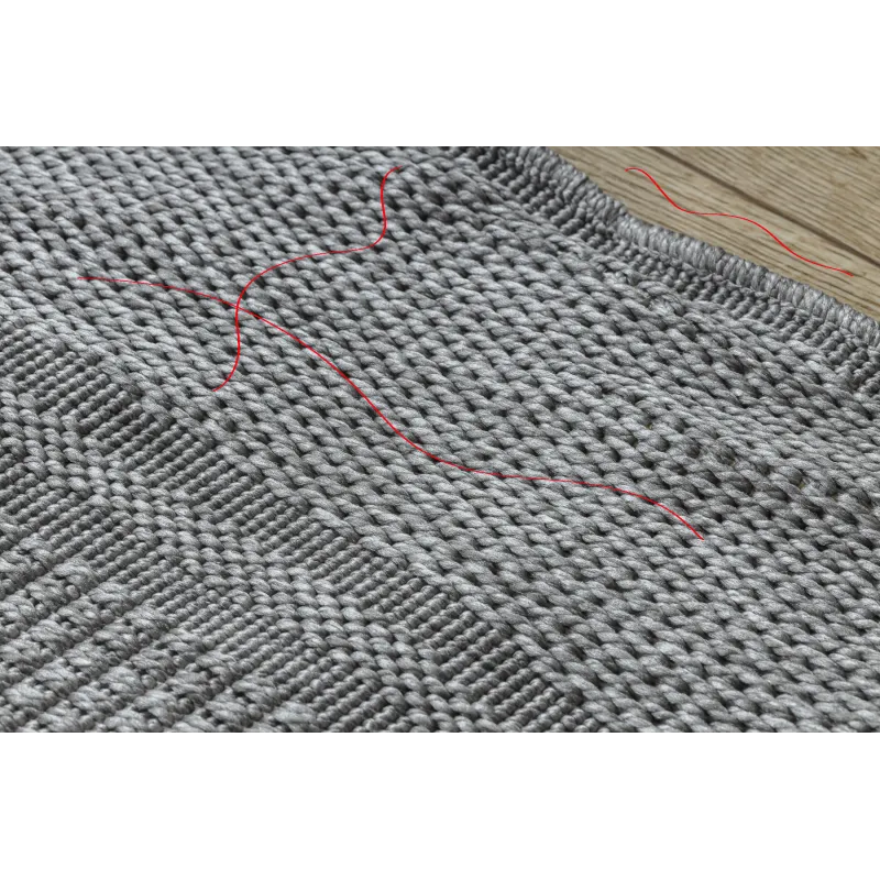 Ideale tappeto per giardino o terrazza, TIMO 5979 in grigio chiaro
