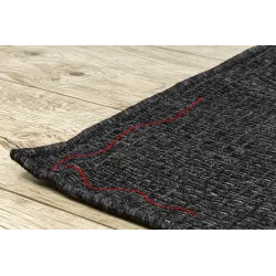 Tappeto TIMO 0000 nero in sisal, elegante aggiunta per il giardino