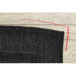 Tappeto TIMO 5000 nero, elegante per interni moderni