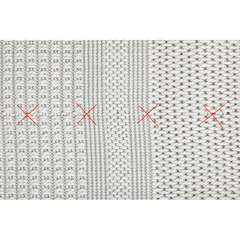 Tappeto TIMO 5979 bianco, perfetto per arredare spazi esterni