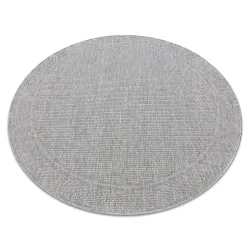 Tappeto TIMO 5979 cerchio SISAL all'aperto telaio grigio chiaro - PRODOTTO DI SECONDO GRADO