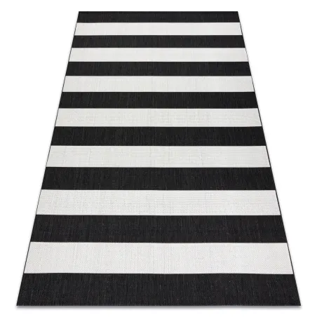 Tappeto in sisal a strisce, prodotto di secondo grado, per arredare con stile