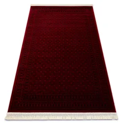 Dywan ORIENT 2958 bordo / czarny Ramka, klasyczny, orientalny, z frędzlami 