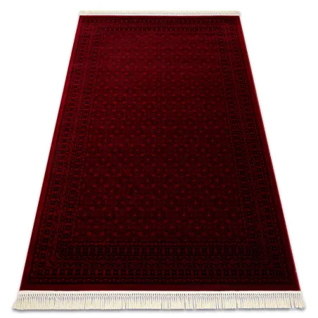Dywan ORIENT 2958 bordo / czarny Ramka, klasyczny, orientalny, z frędzlami 