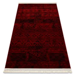 Tappeto ORIENT 4722 bordeaux / nero Orientale con nappe