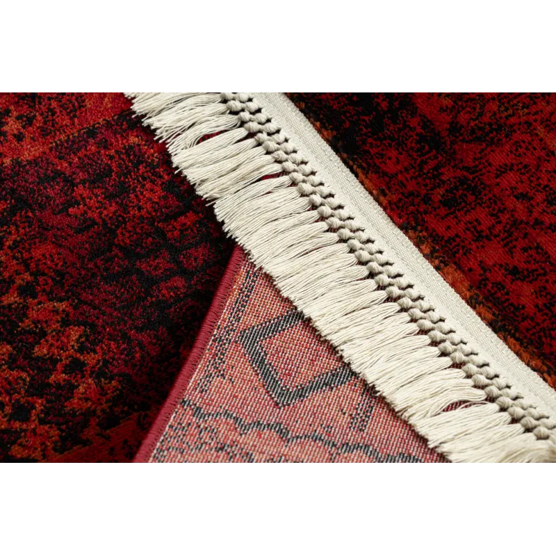 Dywan ORIENT 4722 bordo / czarny Orientalny, z frędzlami 