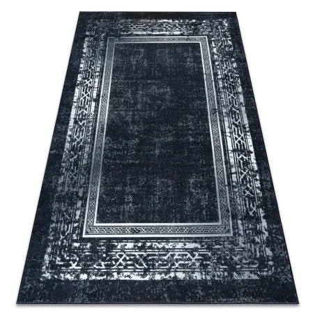Tappeto ANDRE 1010 Telaio, vintage antiscivolo - nero e bianco, classico