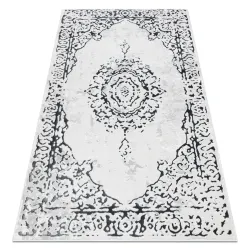 Tappeto ALLURE 1961 Ornament, cornice - Strutturato, elegante, glamour bianco / grigio