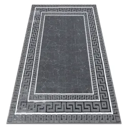Tappeto ALLURE 1960 Chiave greca, cornice - Strutturato, elegante, glamour grigio