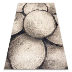 Tappeto FUSION 9612 crema / beige - Tronco, legno, moderno, astratto