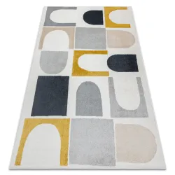Tappeto FUSION 0213 bianco / giallo - Geometrico, moderno, astratto