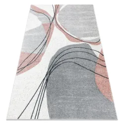 Tappeto FUSION 5868 bianco / rosa scuro - Linee, moderno, astratto