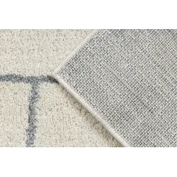 Dywan FUSION 0806 krem / jasny szary - Geometryczny, nowoczesny, abstrakcyjny