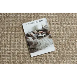 Tappeto in sisal a rete beige, perfetto per spazi contemporanei
