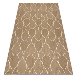 FLAT 49379265 Tappeto in sisal Gocce - colore paglia beige naturale, corda