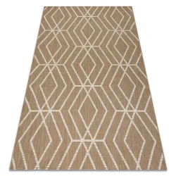 FLAT 48956265 Tappeto in sisal Geometrico - colore paglia beige naturale, corda